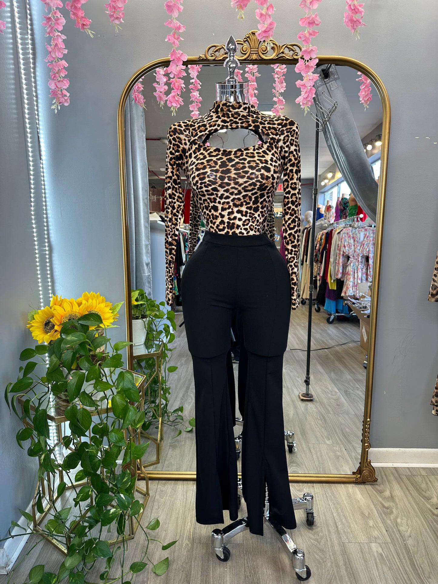 Leopard Print Bodysuit