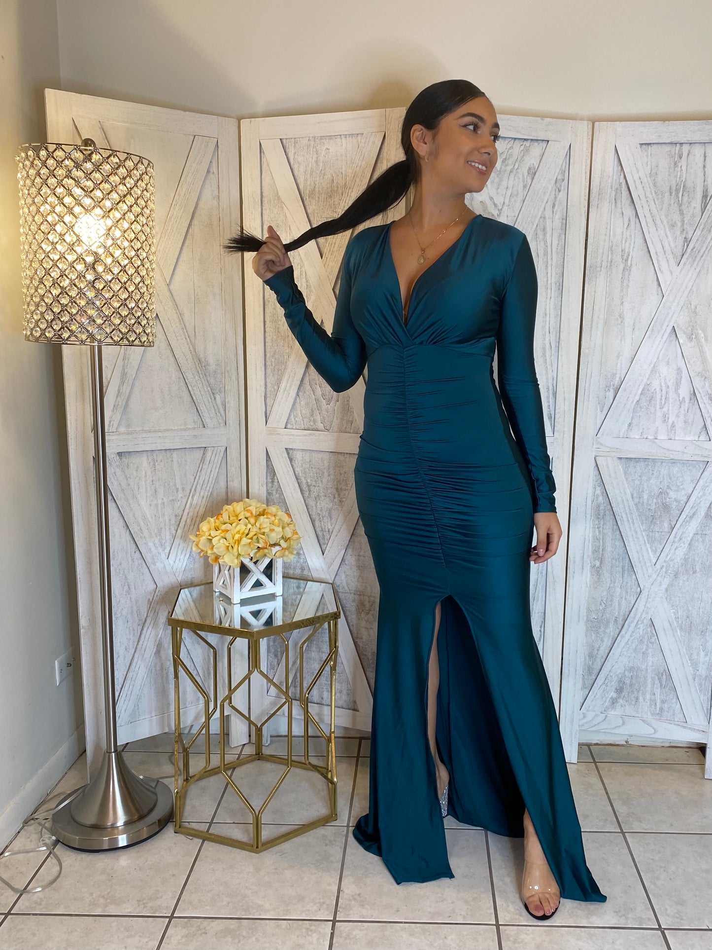 Harper Dress (Dark Teal)