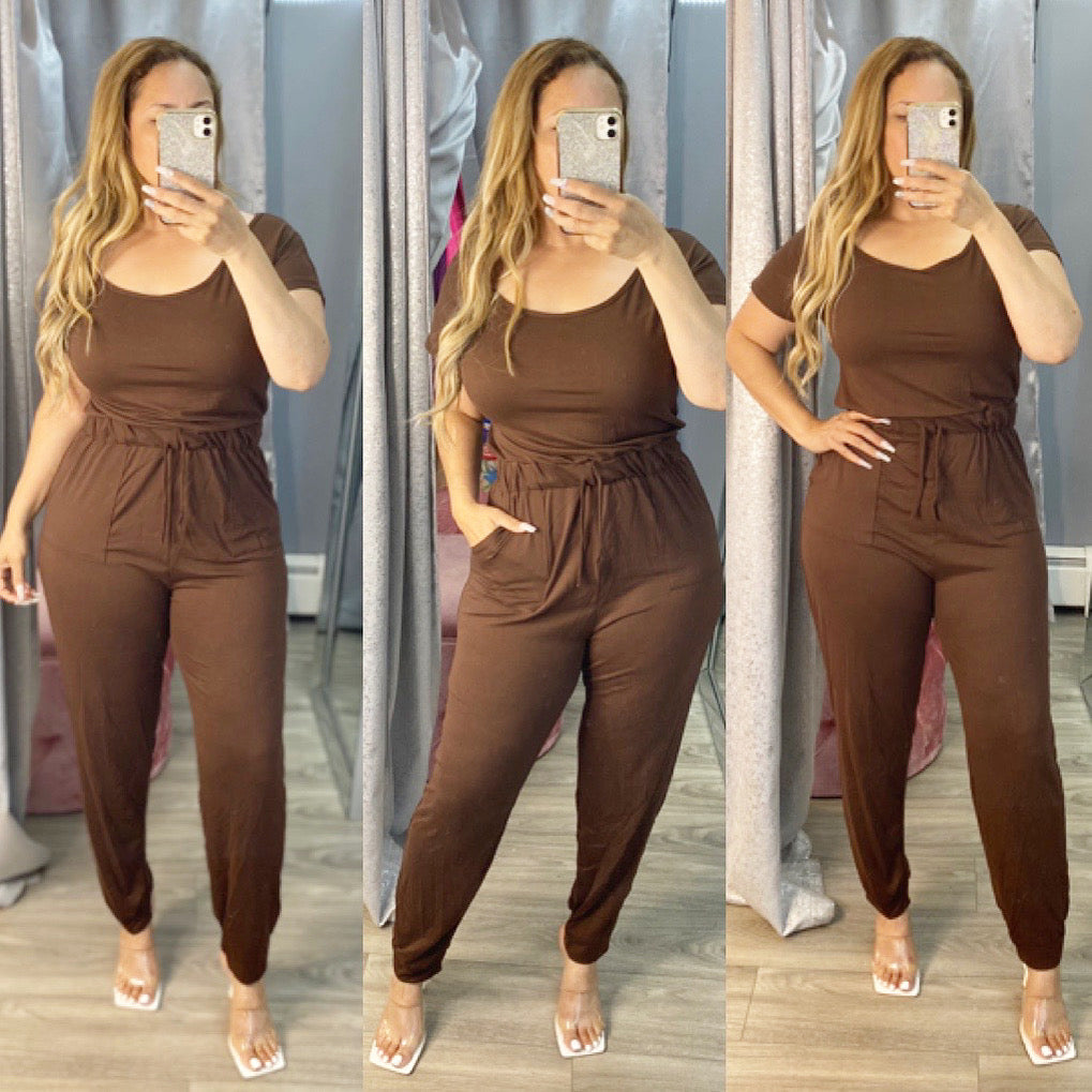 Fernanda Jumpsuit (Coffee)