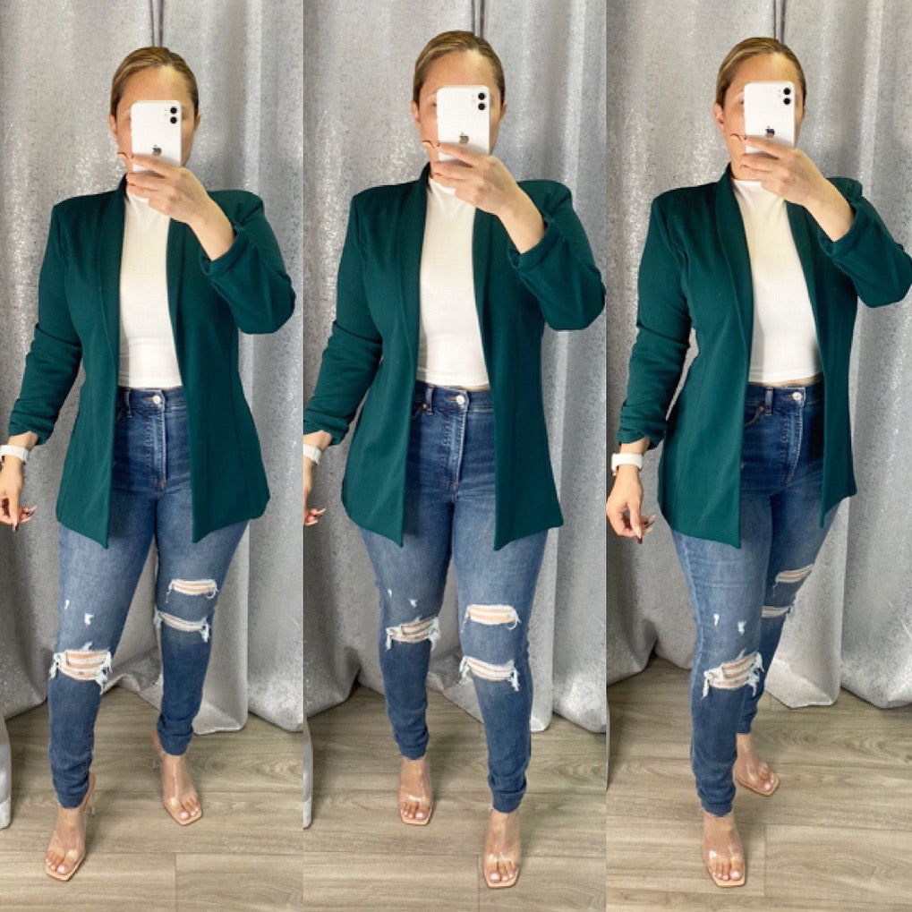 Julian Boyfriend Blazer (H Green)