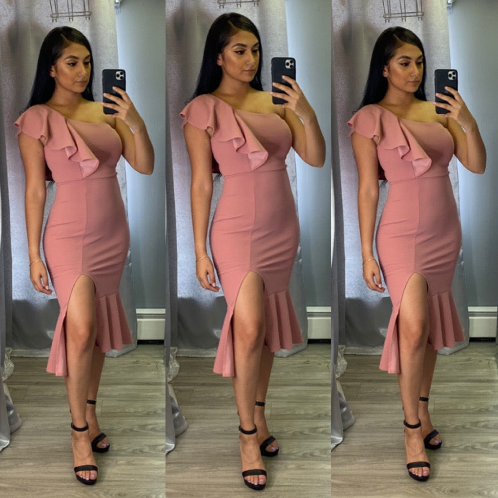 Cindy Dress (Mauve)