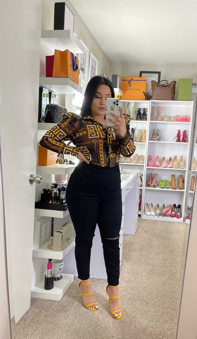 Kristina Mesh Top