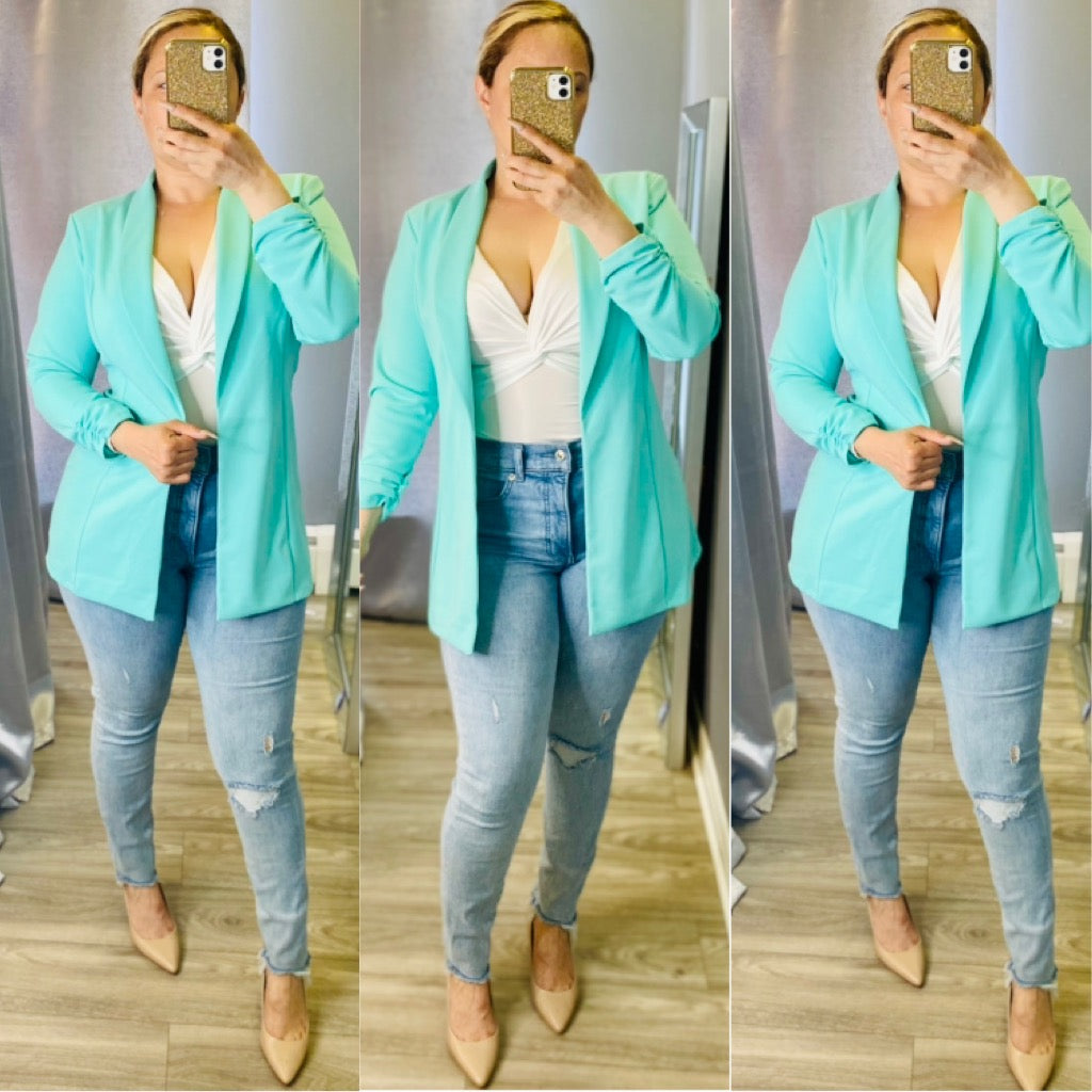Julian Boyfriend Blazer (Mint)