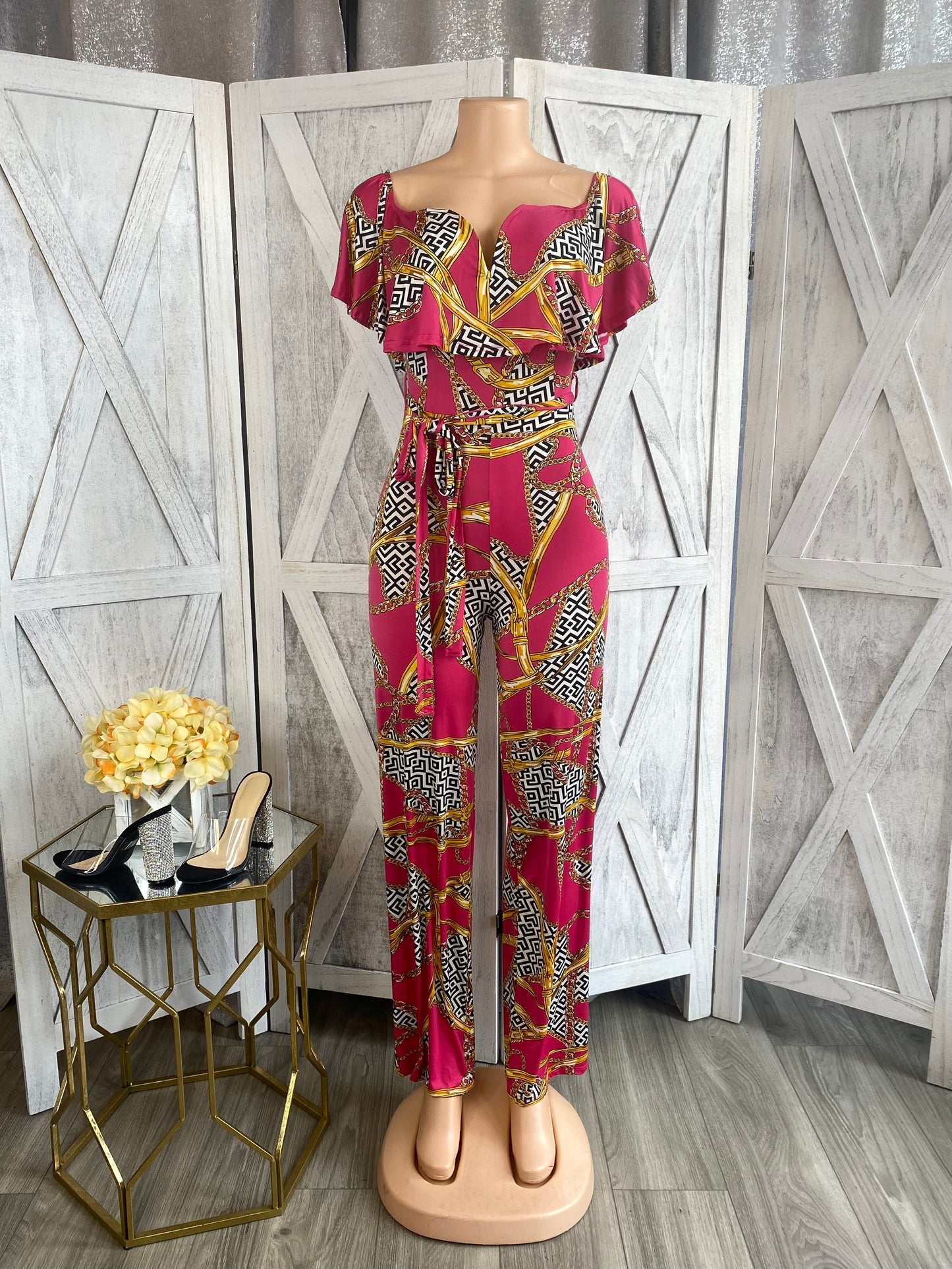 Weekend Off Jumpsuit - Pink