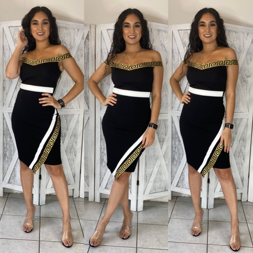 Graecia Dress - Black