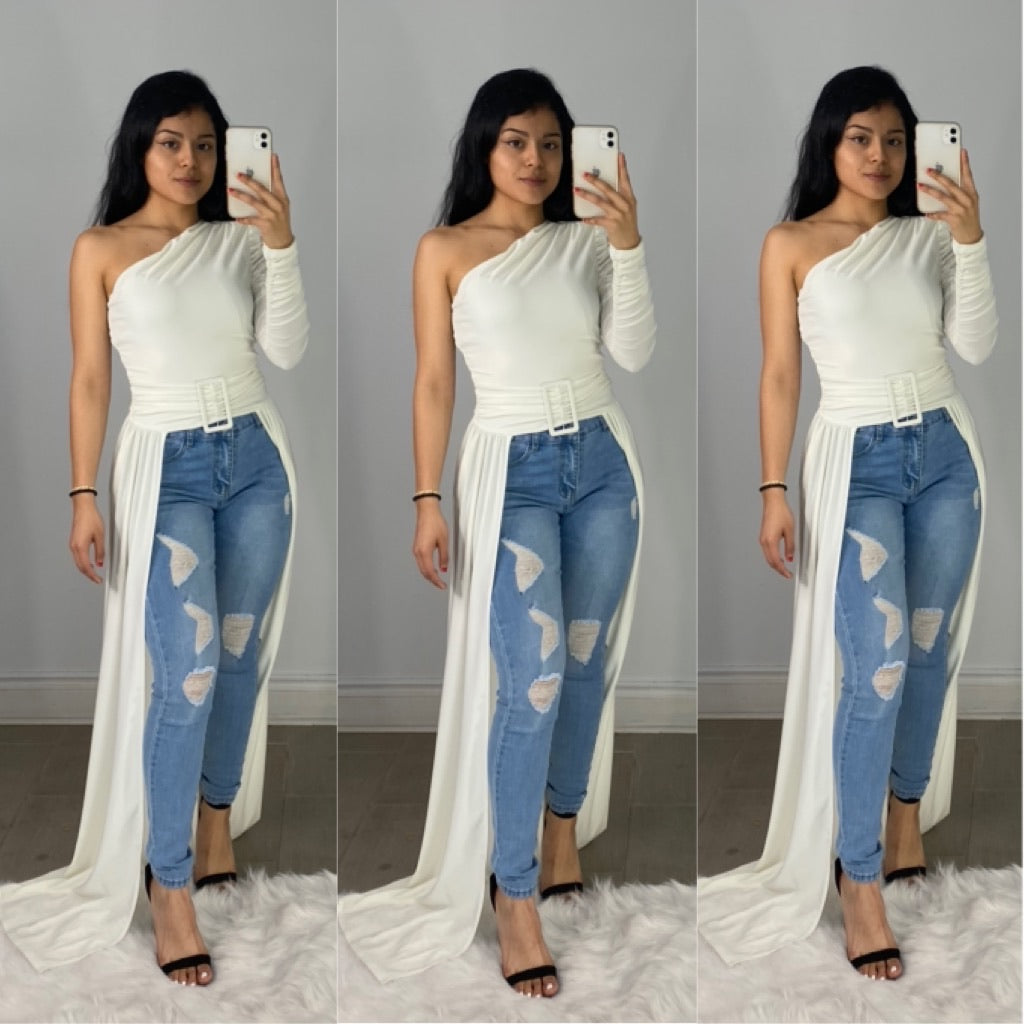 Change My Mind Top (White)