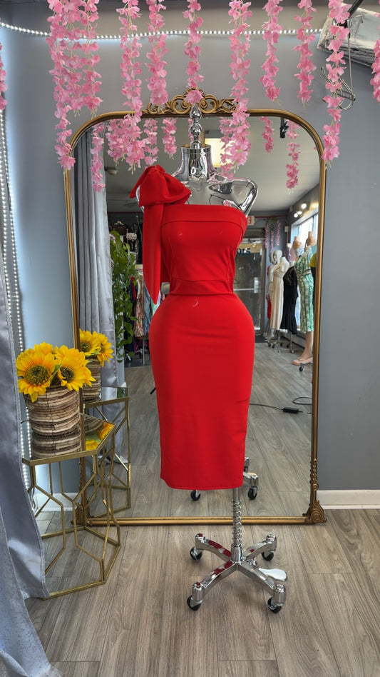 Ana Rosa Dress (Red)