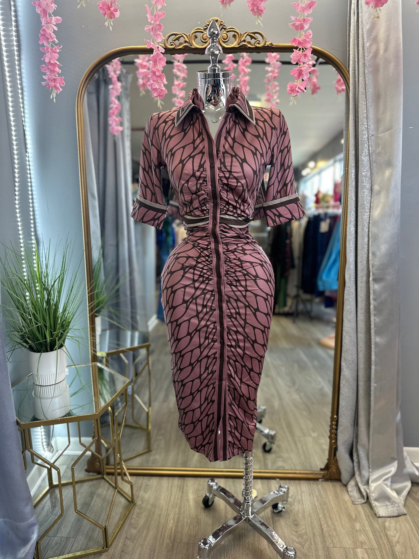 Nareidy Dress (Mauve)