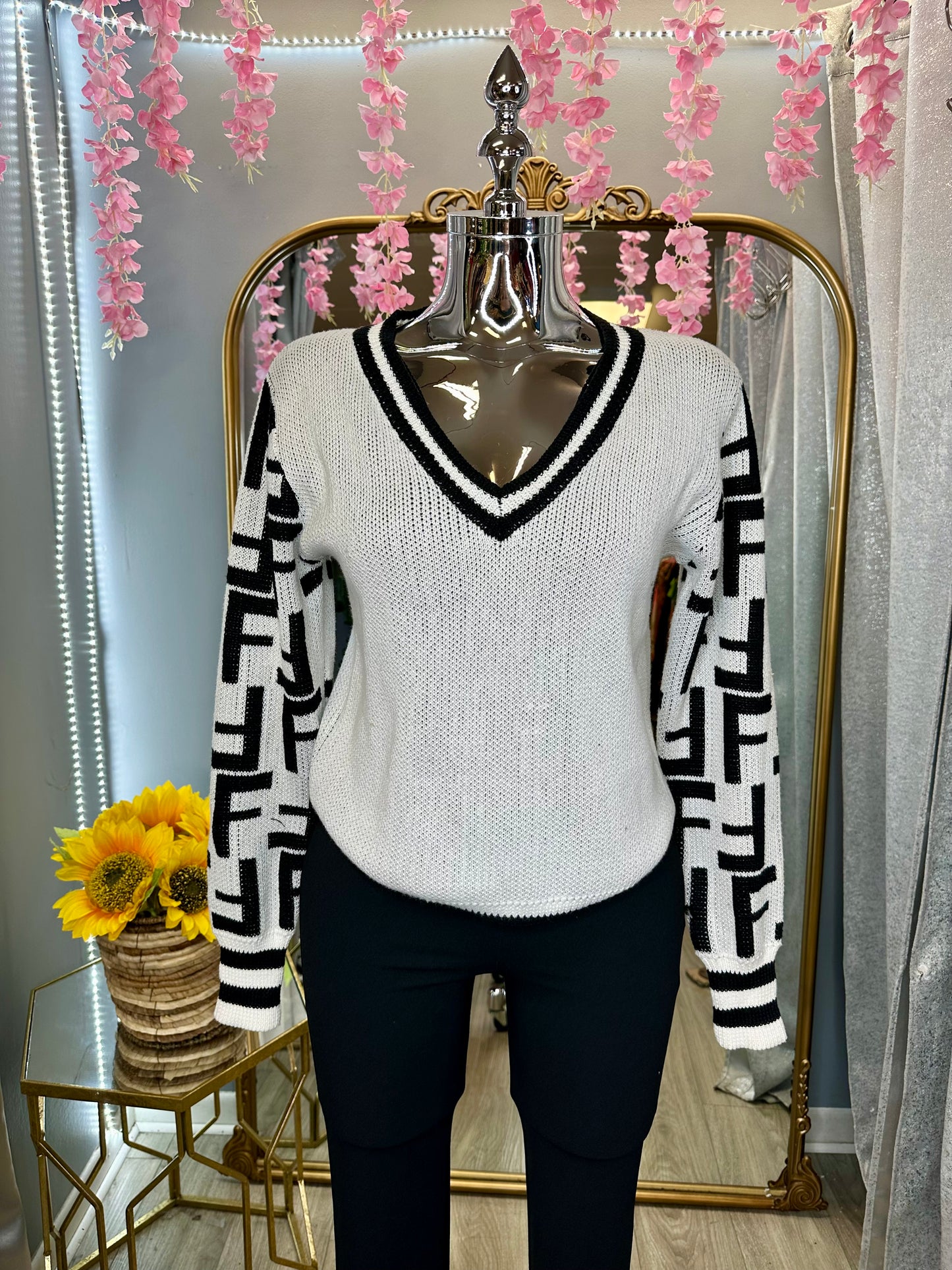 Romina Sweater- White