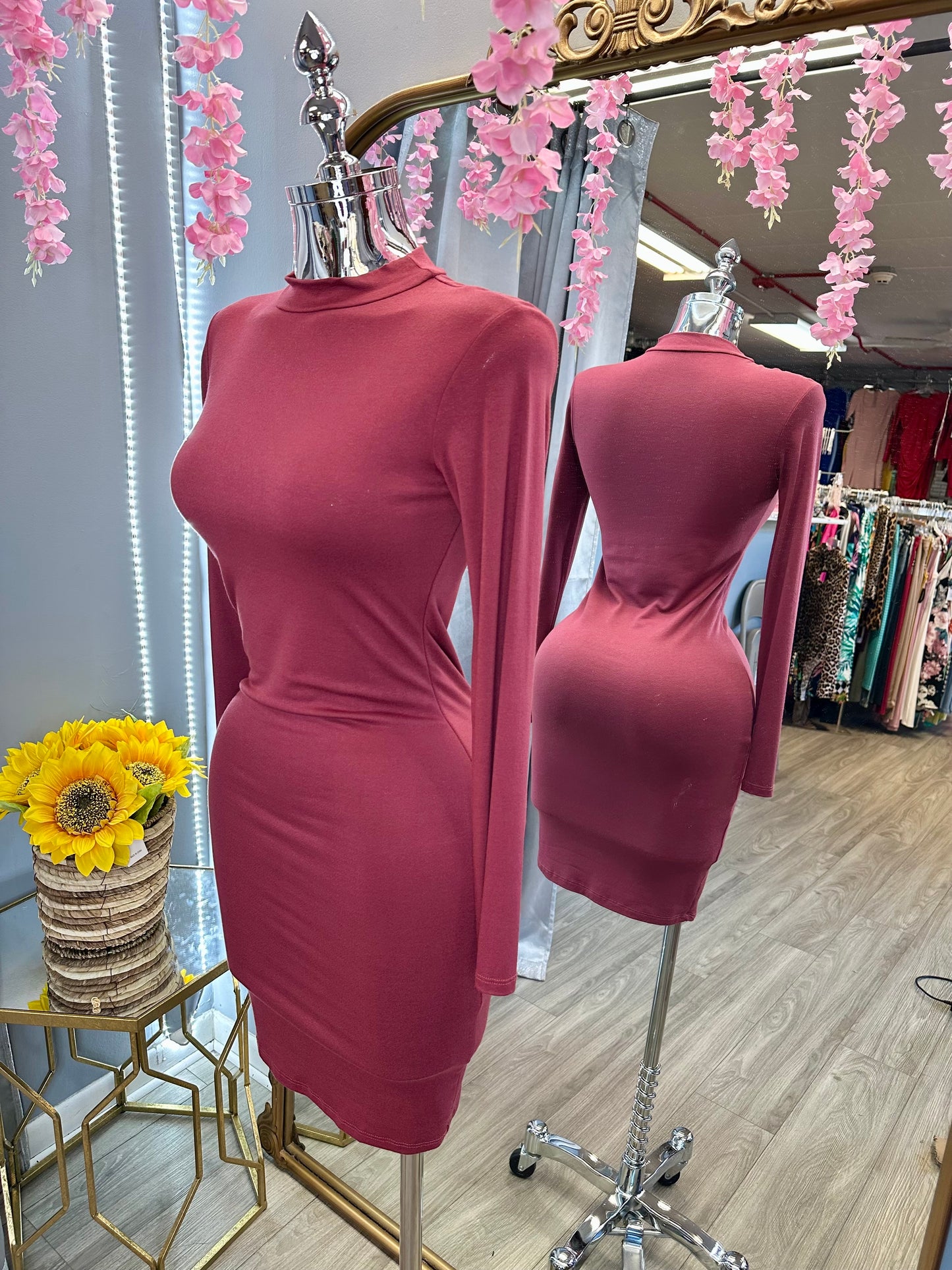 Marbella Dress (Marsala)