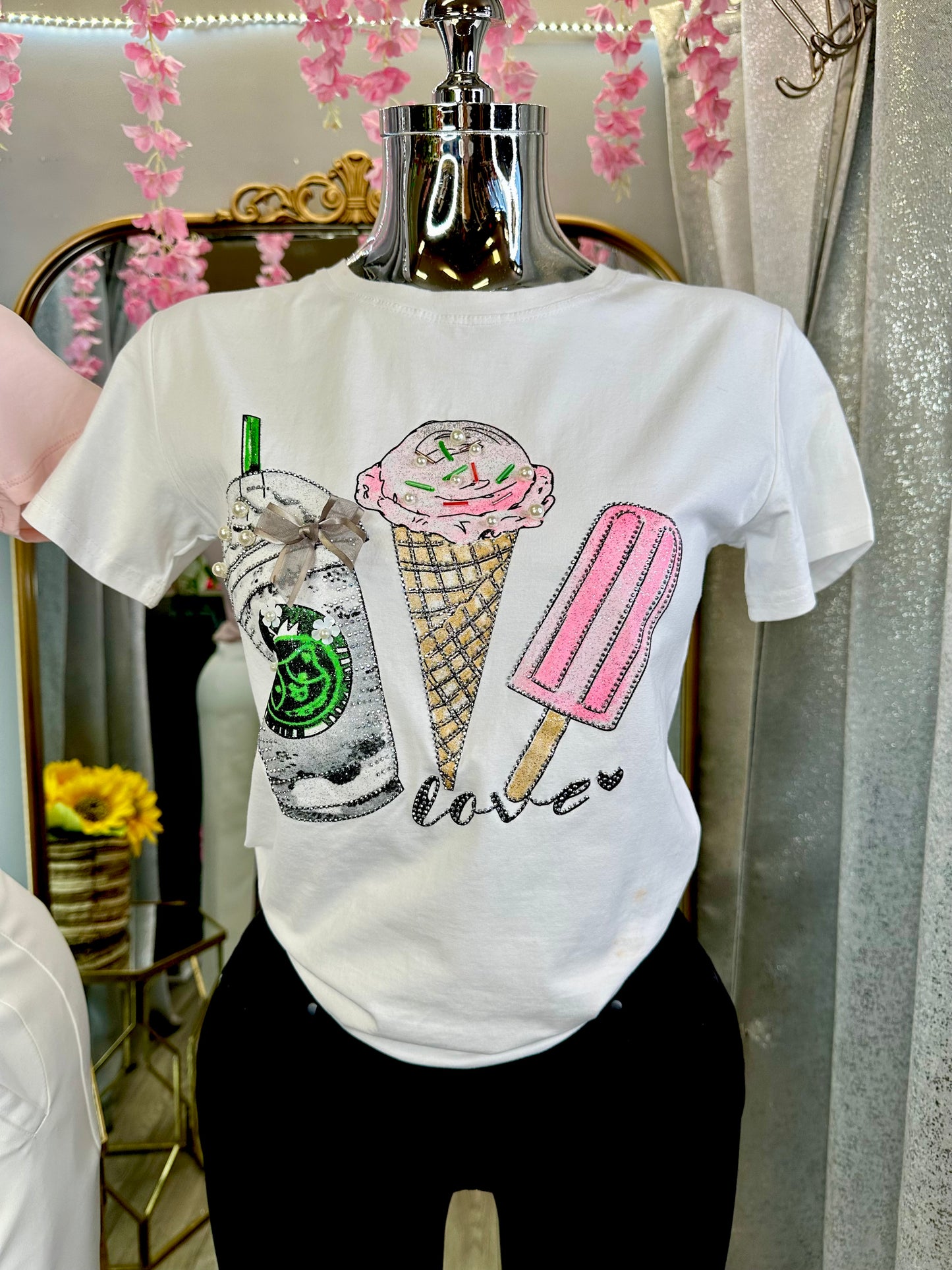 Coffee & Ice Cream Shirt (White)