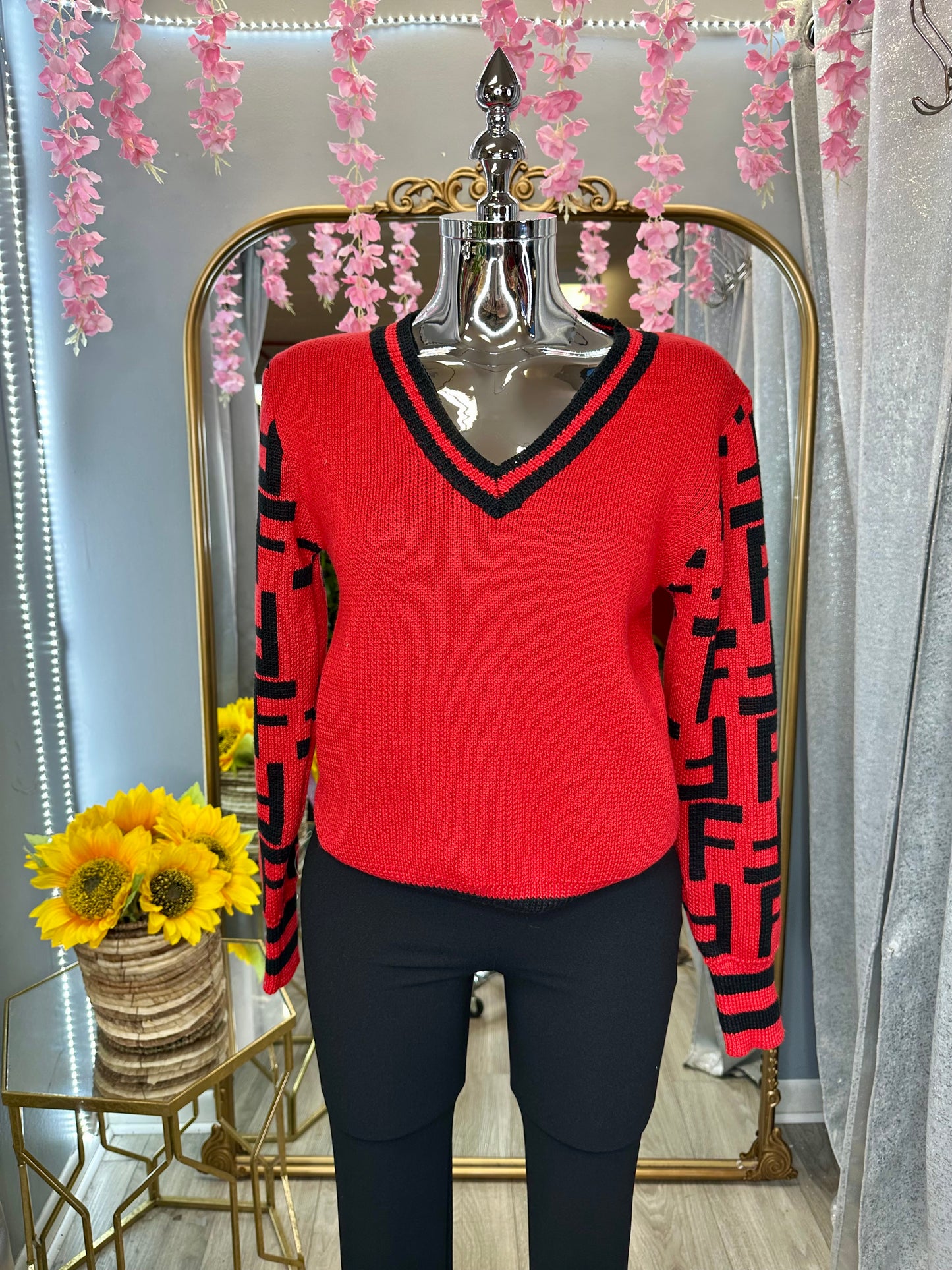 Romina Sweater- Red