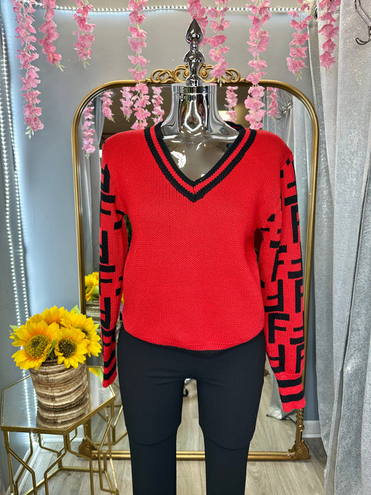 Romina Sweater- Red