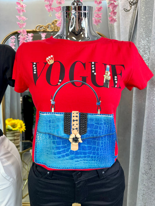 V Purse Shirt (Red)