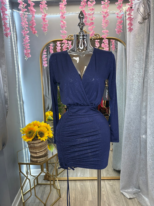 Secret Kiss Dress (Navy)