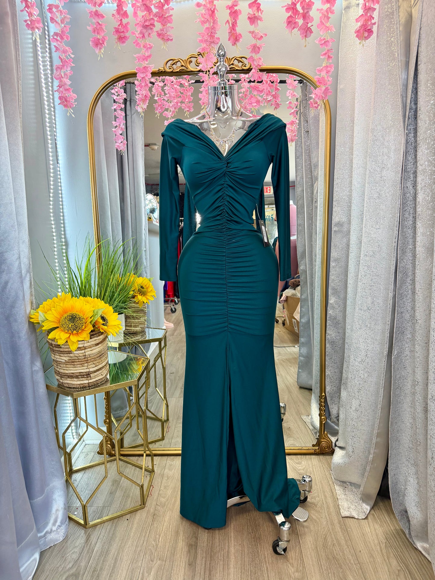 Felicia Gown (Dk Teal)
