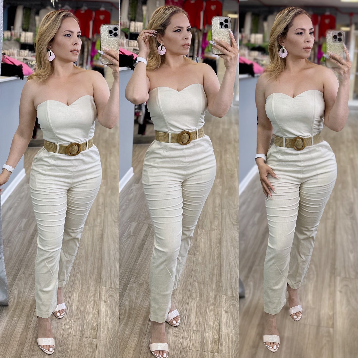 Aimee Jumpsuit (Cream)