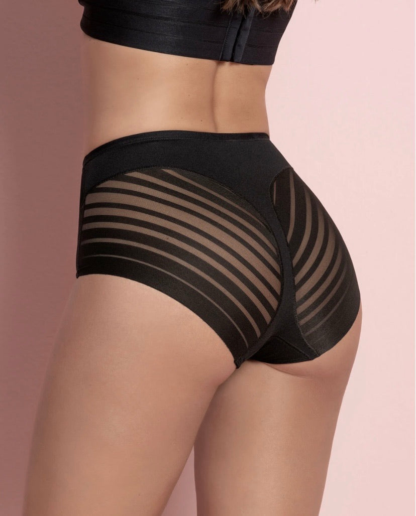 Lace Stripe Undetectable Classic Shaper Panty (Black) – Bellisima Fashion  Boutique