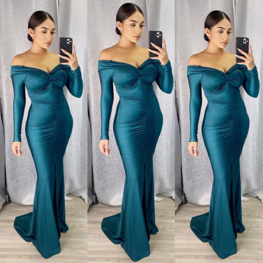 Felicia Gown (Dk Teal)