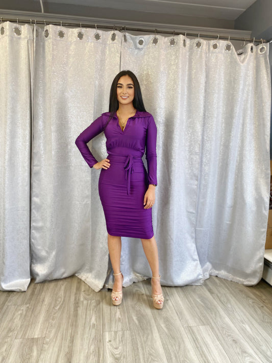 Valeria Dress (Purple)