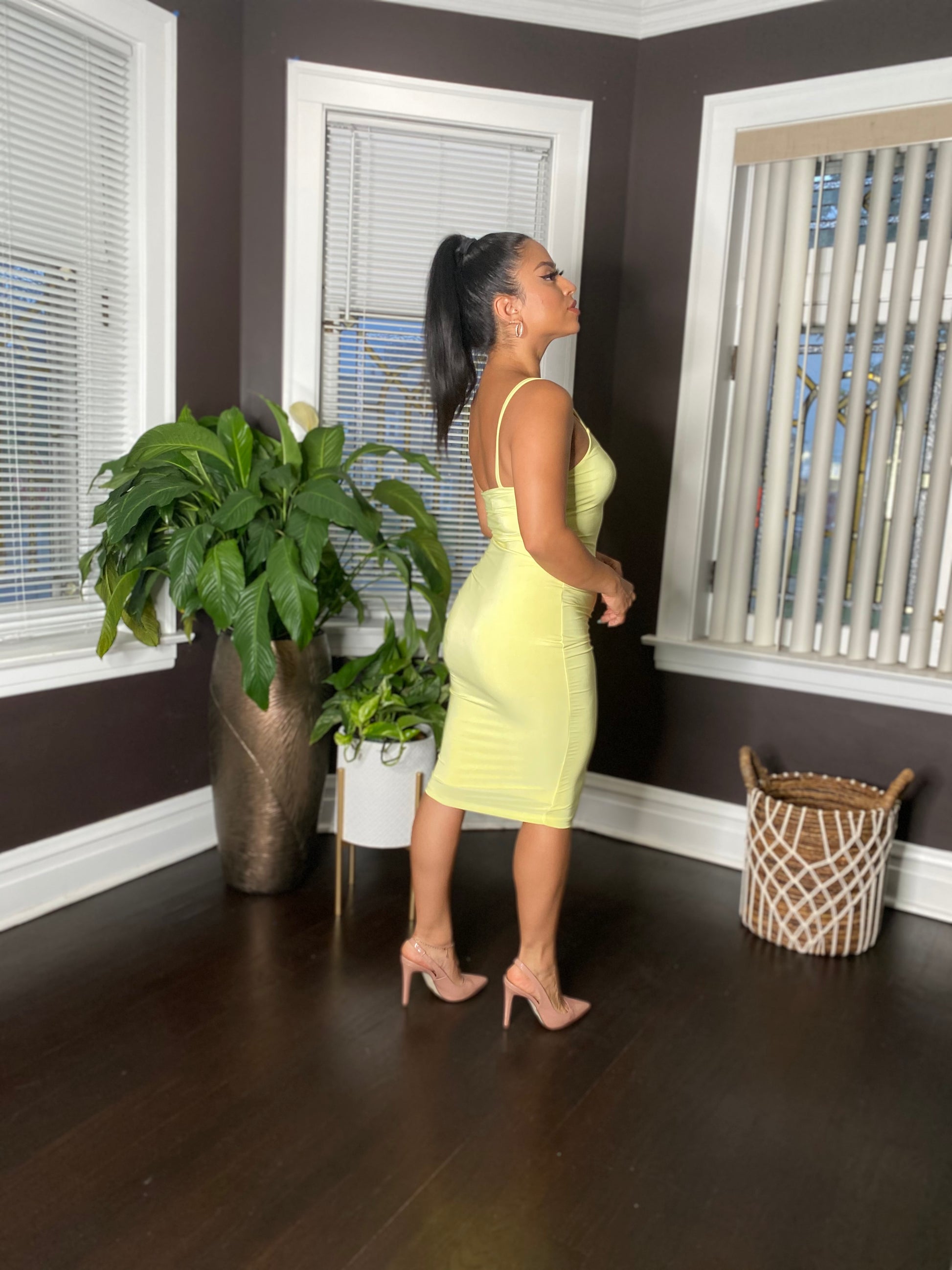 Hey Babe Dress (Yellow) Medium Hey Babe Dress (Yellow) Medium