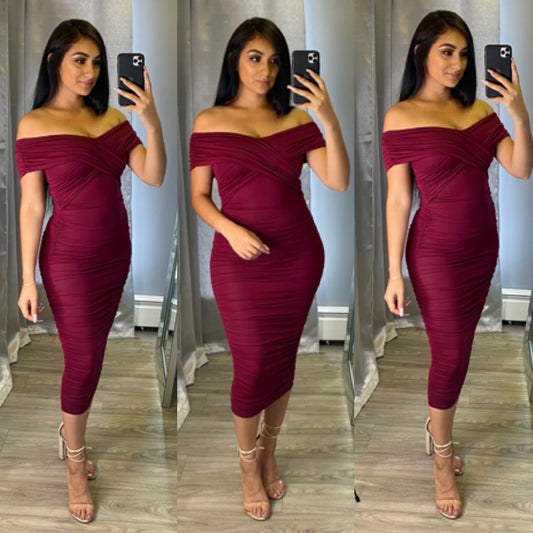 Sexy Little Thing Dress (Burgundy)