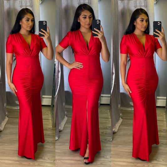 Sabrina Couture Dress (Red)