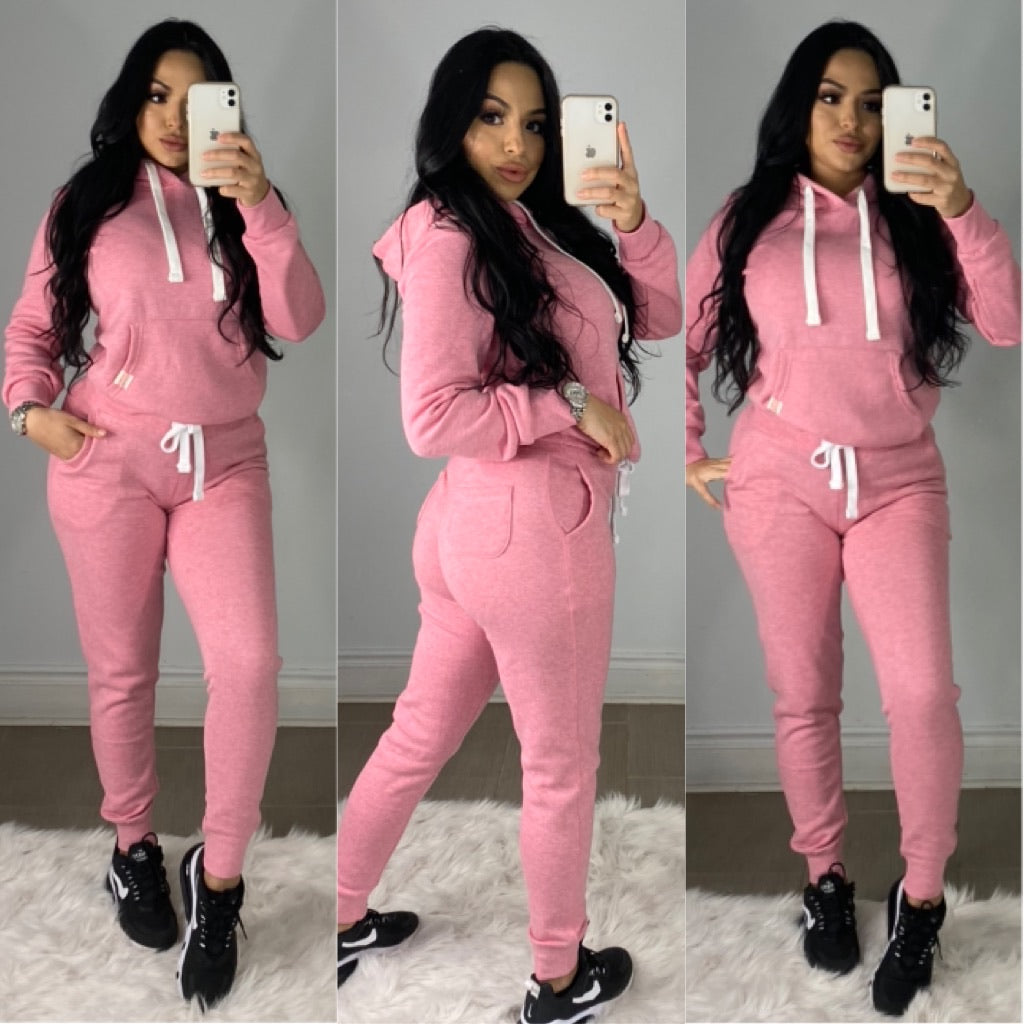 Zuleyma 2PC-Set Pullover (Pink)