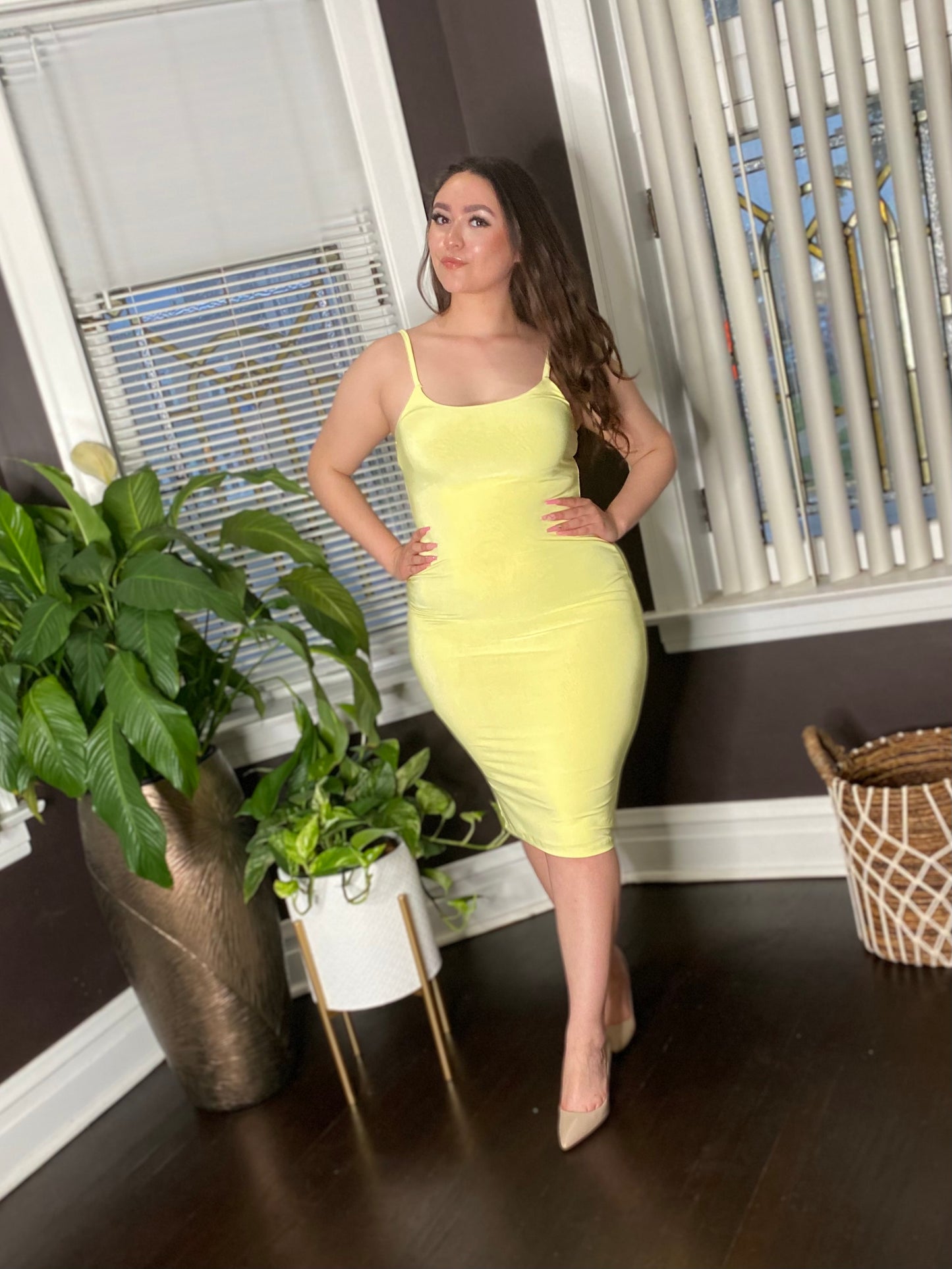 Hey Babe Dress (Yellow)